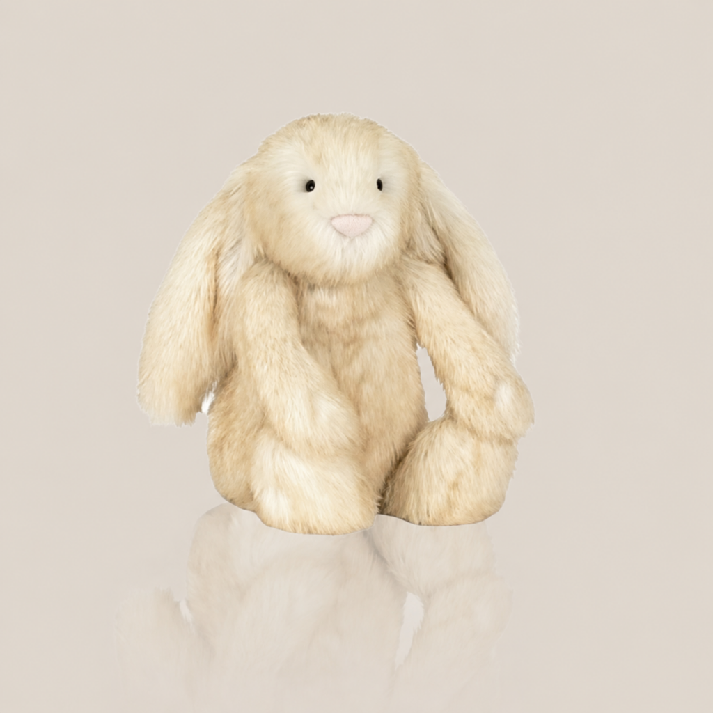 JC Springlowe Luxe Bunny – Off-White | 51cm Tall / 38cm Sitting Height | Includes a Large Blue Dust Bag