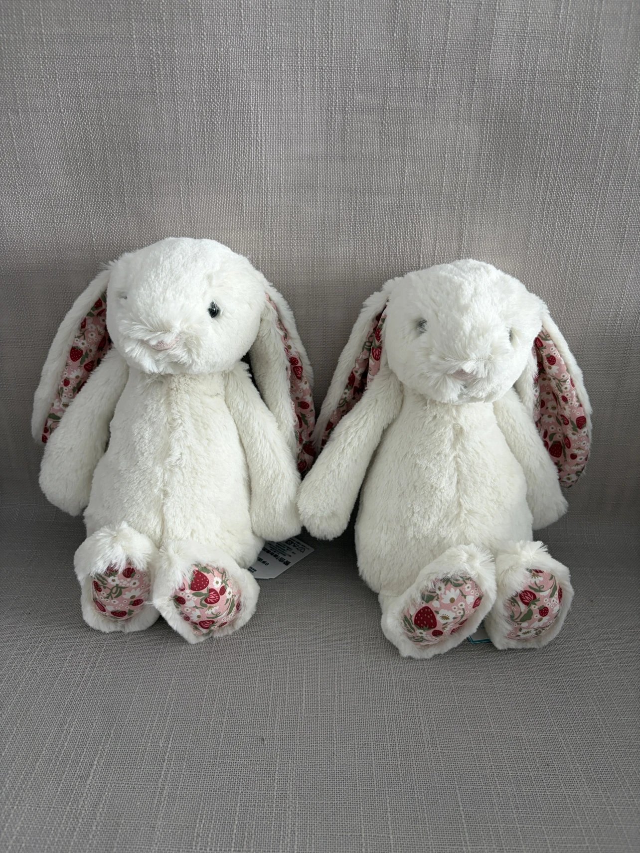 JC Easter Series, Cherry Blossom Pink, White, Floral Bonnie Rabbit, Medium, 31cm - Image 4